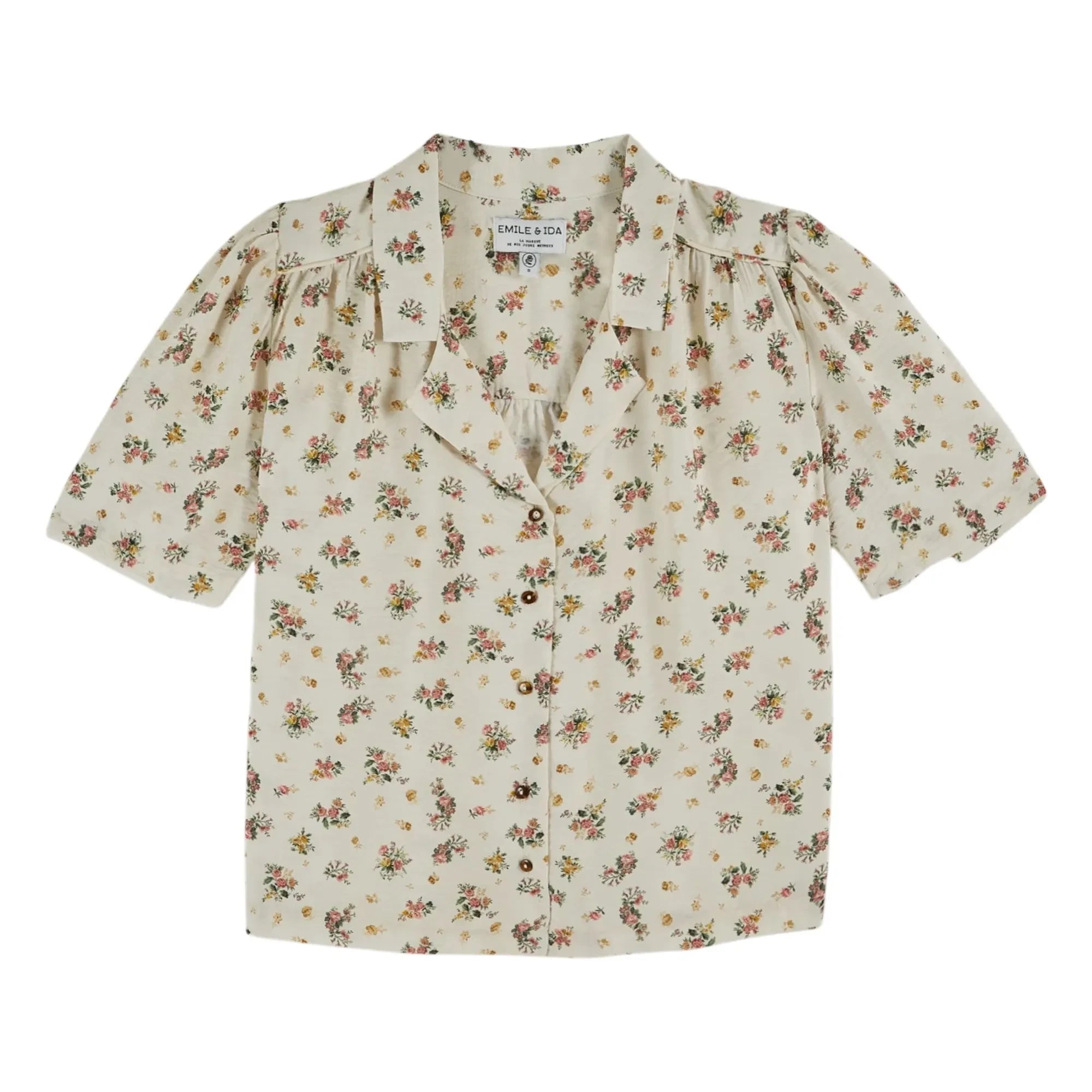 Emile et Ida - Camisa estampada de algodón | Crema