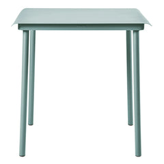 Tolix - Mesa Auxiliar Cuadrada de Acero Inoxidable para Exteriores 75 x 75 cm | Vert Lichen
