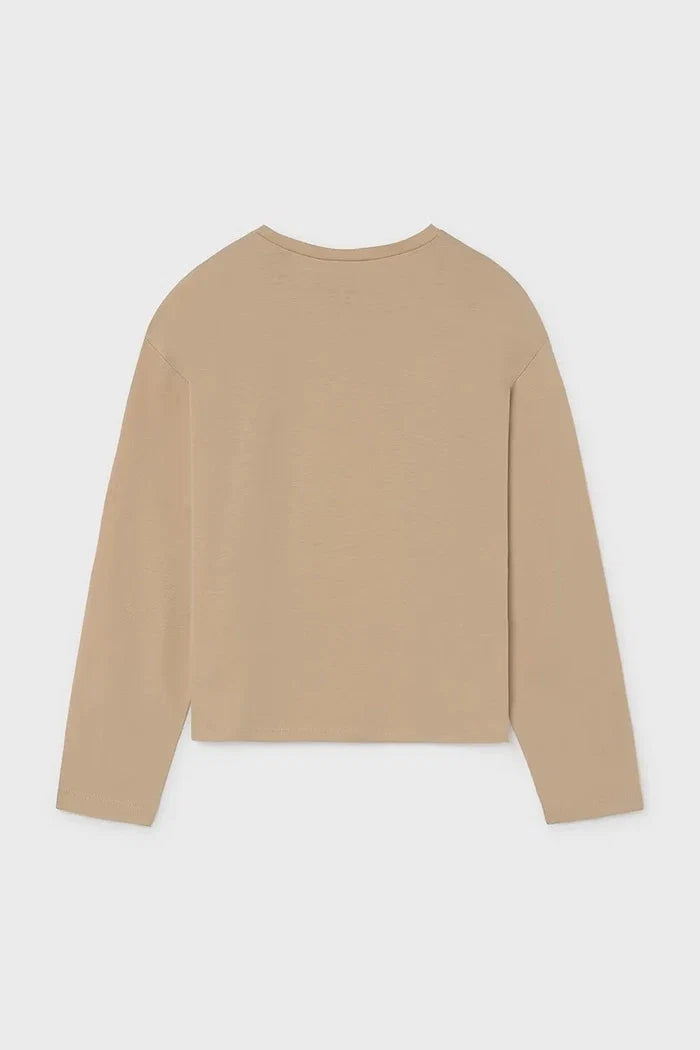 Blusa de algodón de manga larga Mayoral para niños