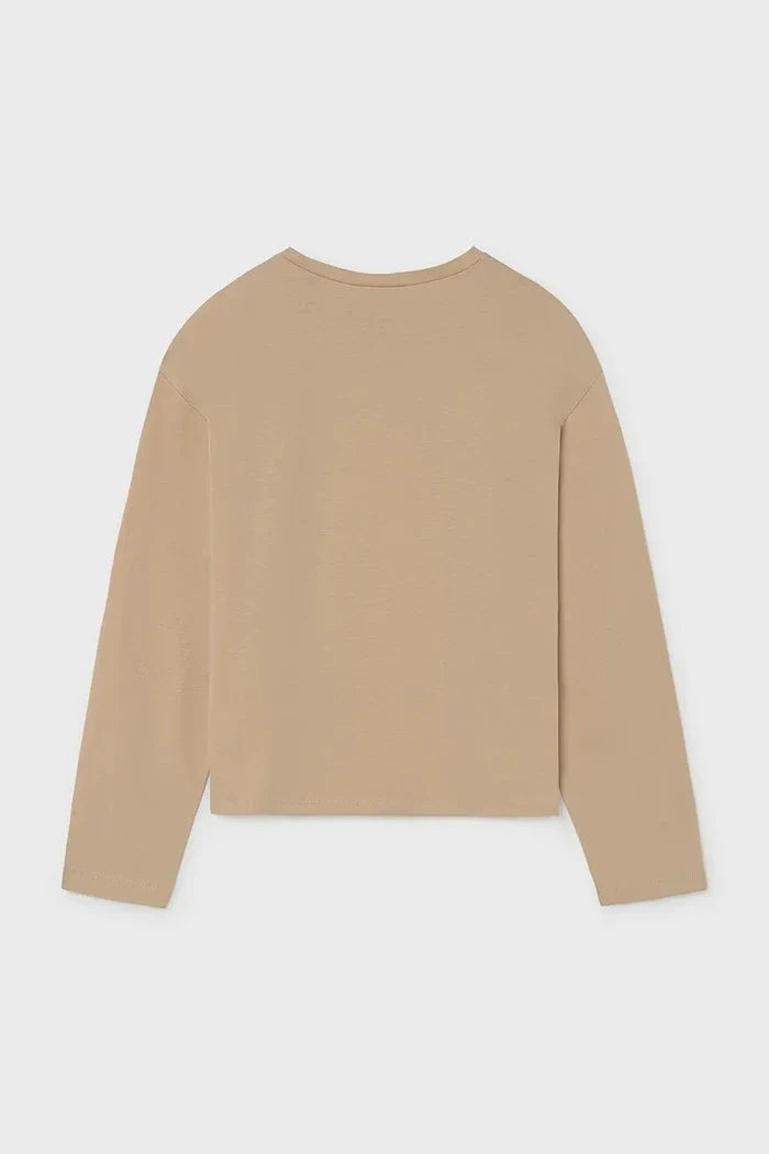 Blusa de algodón de manga larga Mayoral para niños