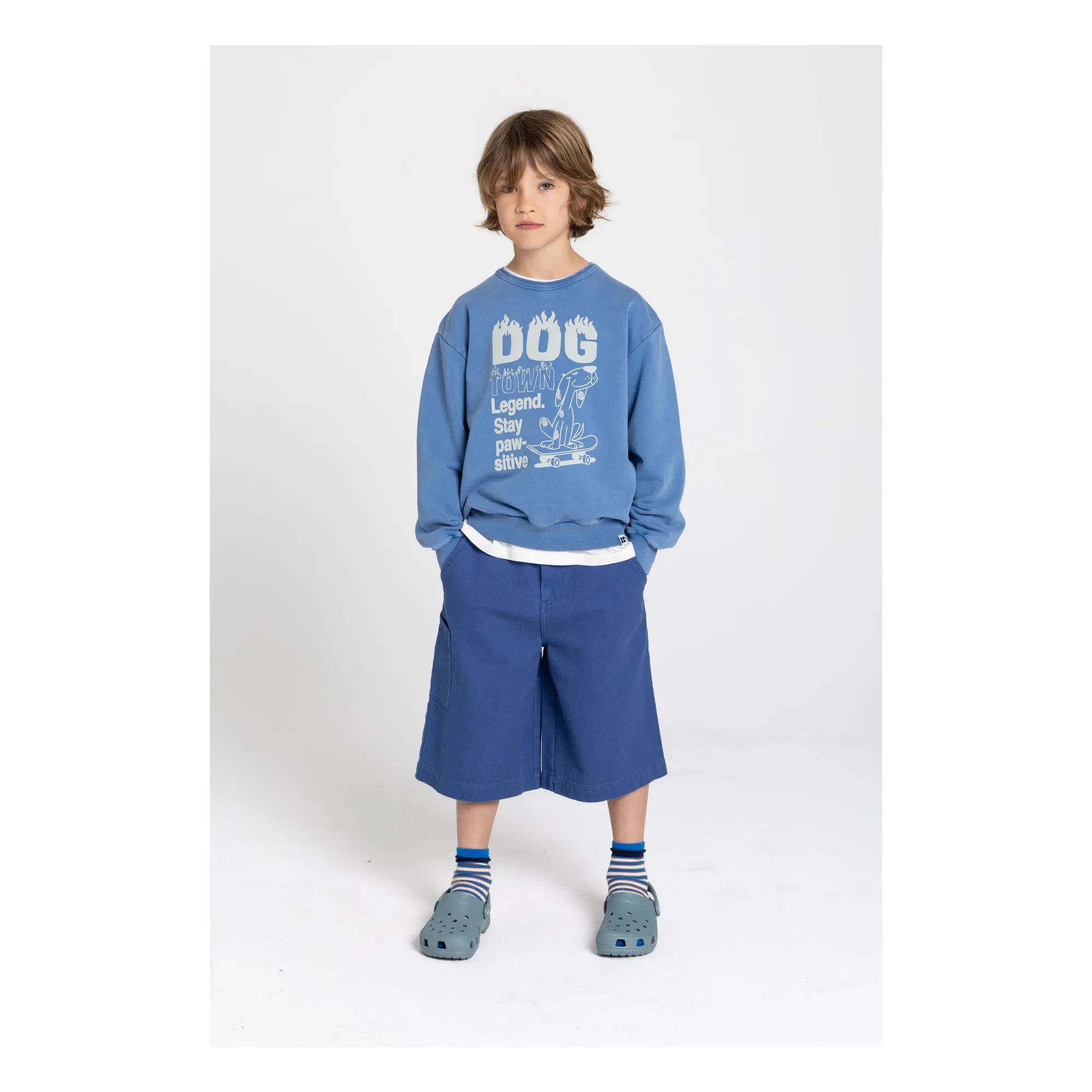 Hundred Pieces - Sweat Ryde God Town Algodón orgánico | Azul marino