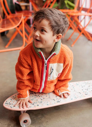 Hola Hossy - Chaqueta Polar con Cremallera | Naranja