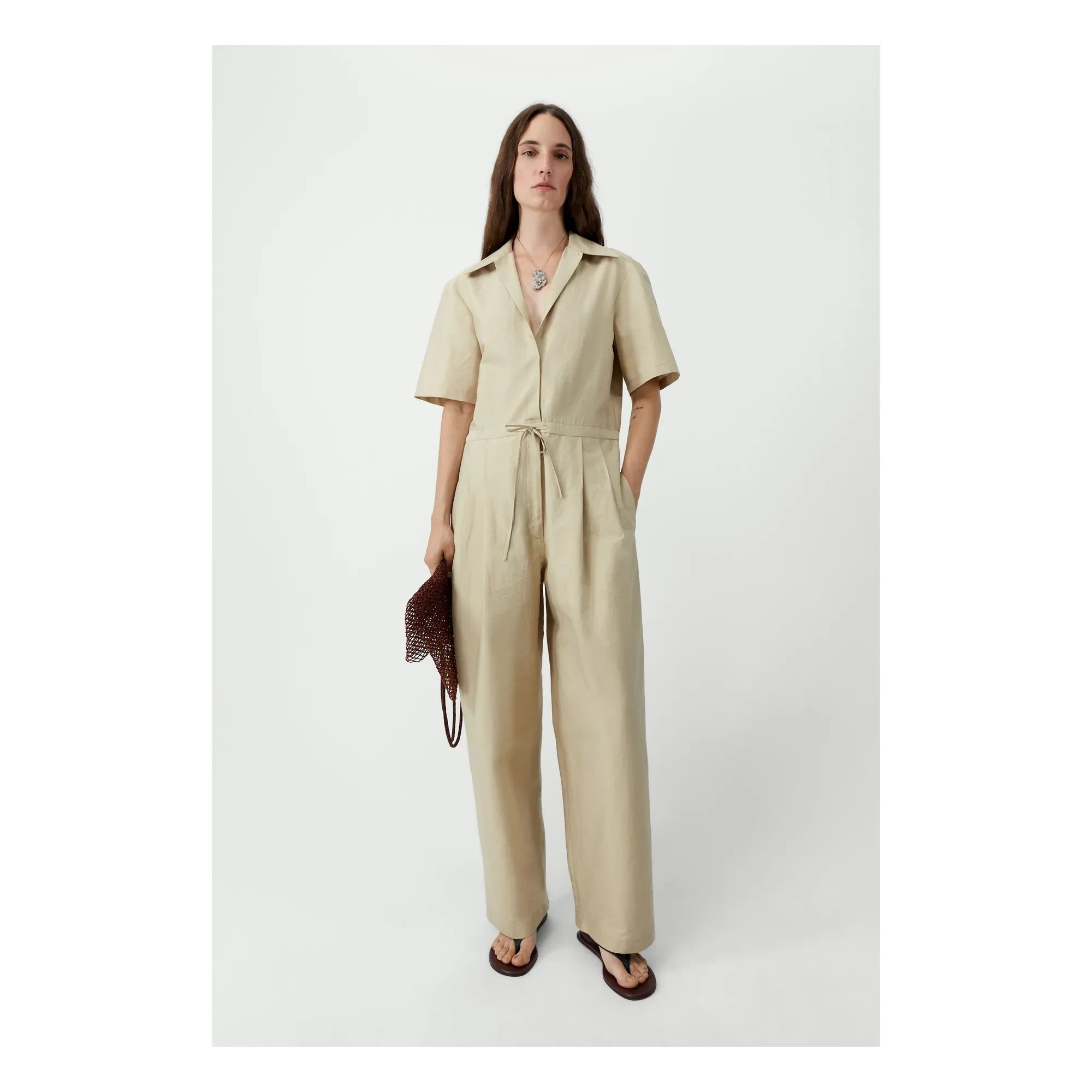 Cordera - Mono de algodón | Beige