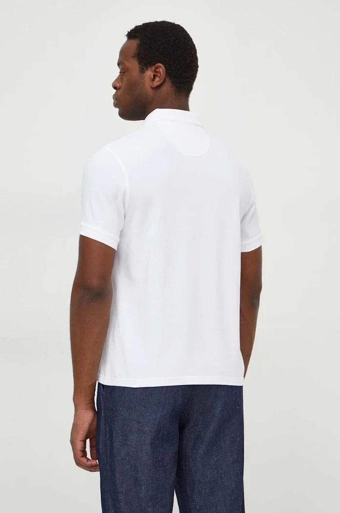 Camiseta de algodón para hombre con cuello Barbour ESSENTIALS