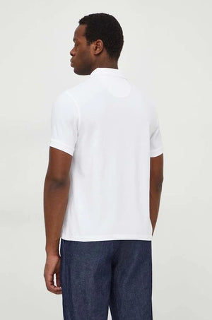 Camiseta de algodón para hombre con cuello Barbour ESSENTIALS