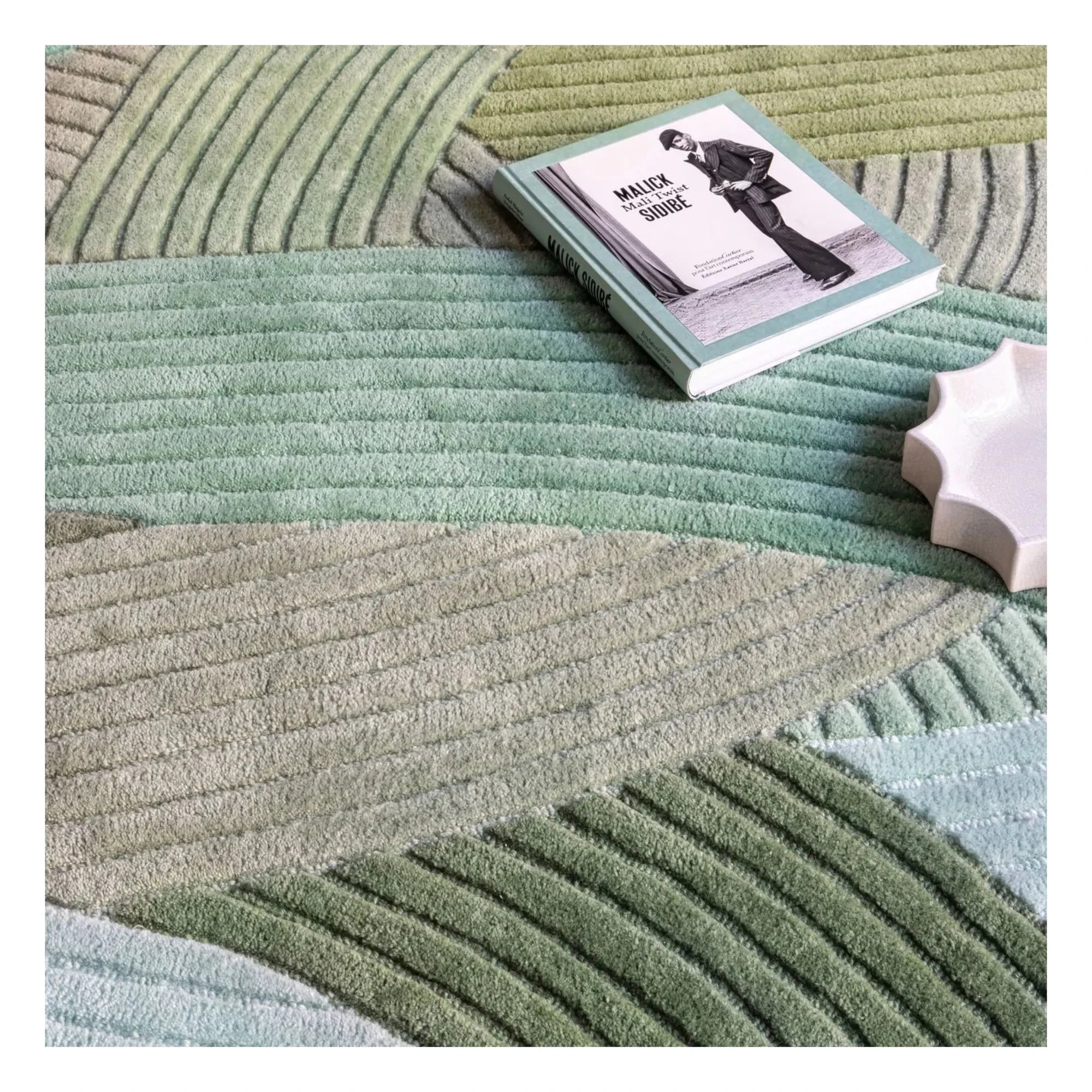 Edito - Alfombra de lana Canopée | Verde