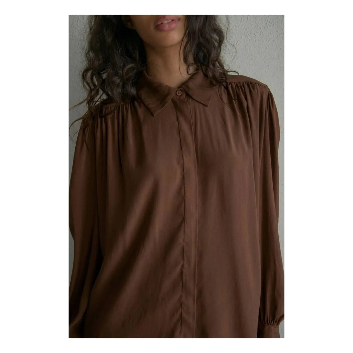 THEAVANT - Blusa de seda Dama | Café