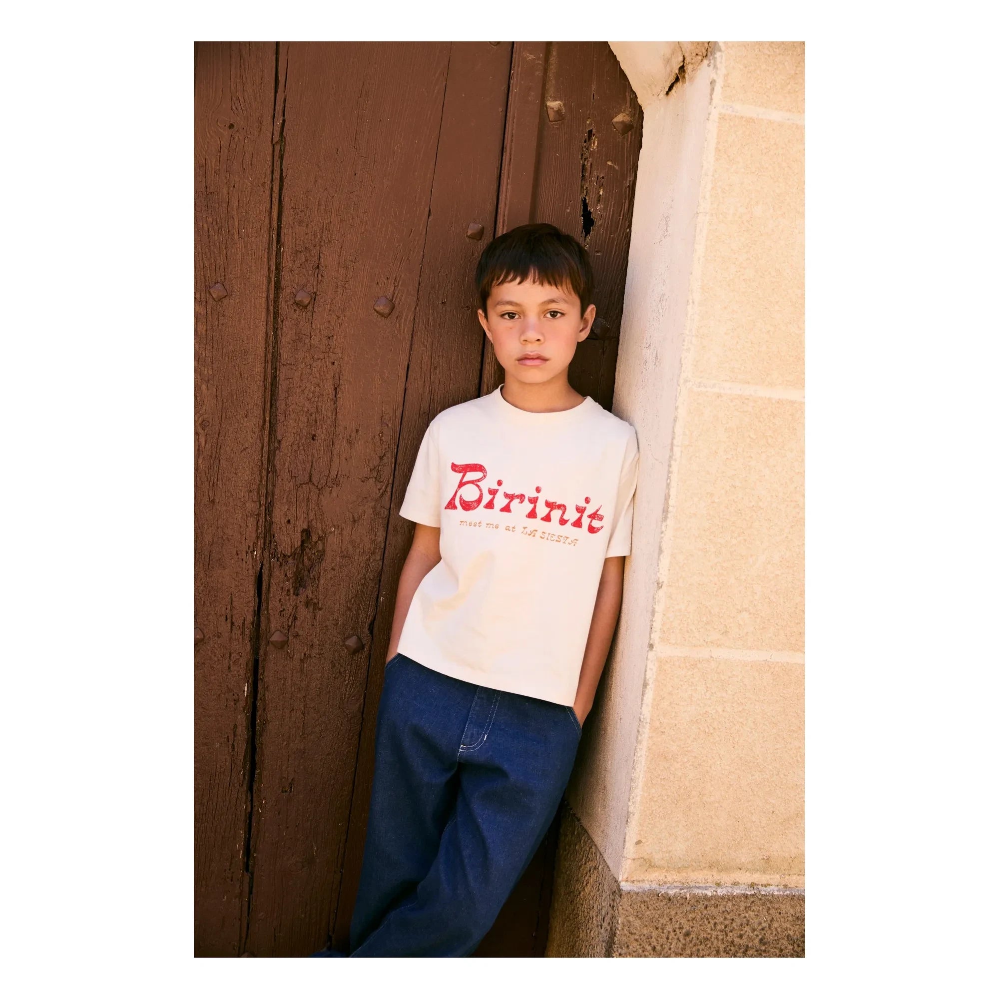 birinit - Camiseta de algodón orgánico Birinit | Marfil