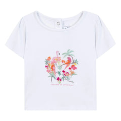 Tartine et Chocolat - Camiseta Tropique | Blanco