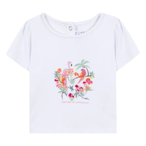 Tartine et Chocolat - Camiseta Tropique | Blanco