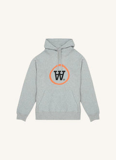 Wood Wood - Ian Sudadera con Capucha de Algodón Orgánico con Logo - Colección para Adultos | Gris