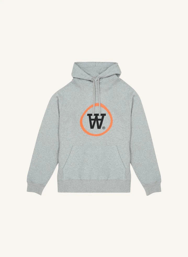 Wood Wood - Ian Sudadera con Capucha de Algodón Orgánico con Logo - Colección para Adultos | Gris