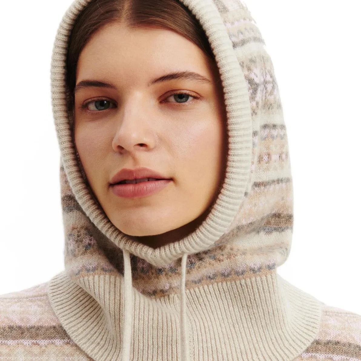 Bompard - Fair Isle Kaşmir Kapüşonlu Üst