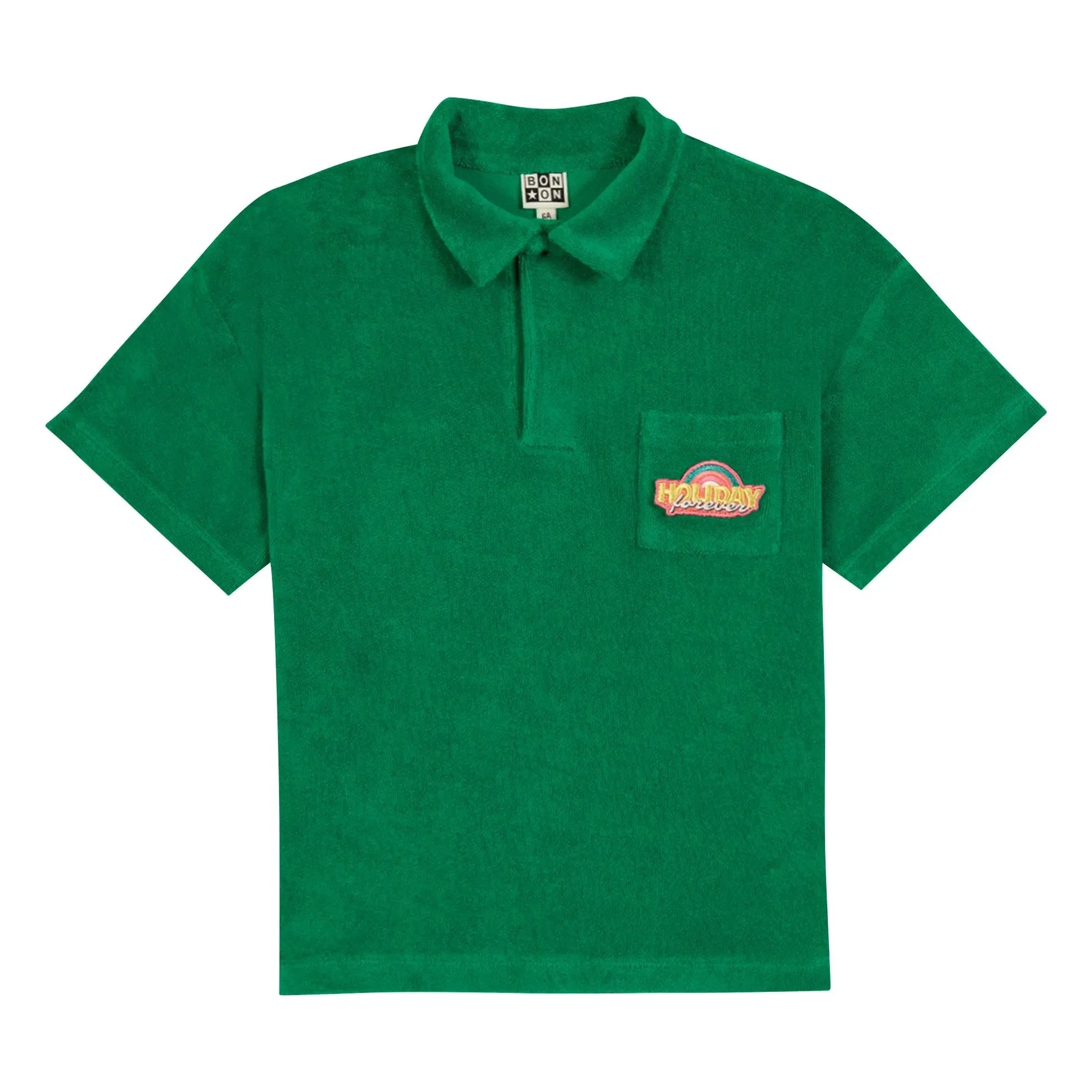 Bonton - Polo Livio apple terry | Verde esmeralda