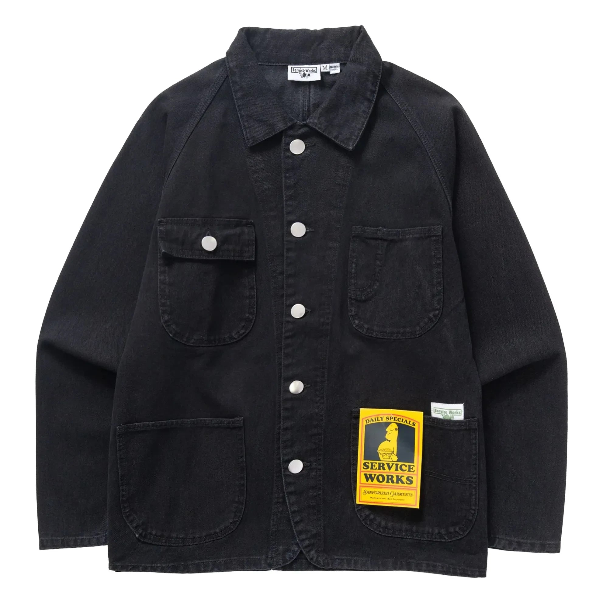 Service Works - Mono Vaquero Negro Oscuro 2.0 Chaqueta de Algodón Orgánico