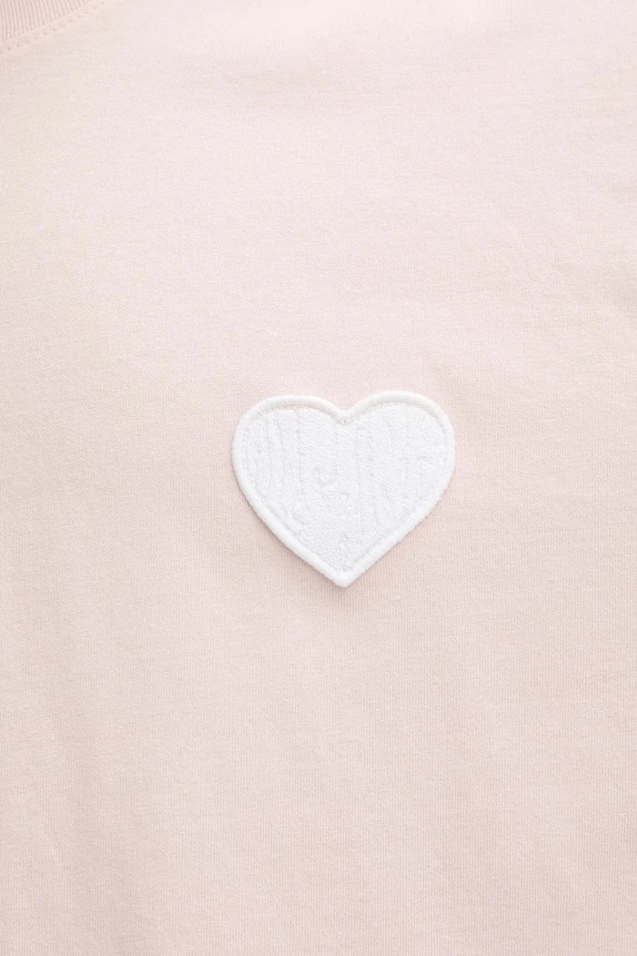 Camiseta de algodón con eslogan AllSaints LOVER