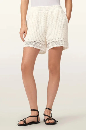AllSaints shorts cortos de algodón para mujer MANZANA