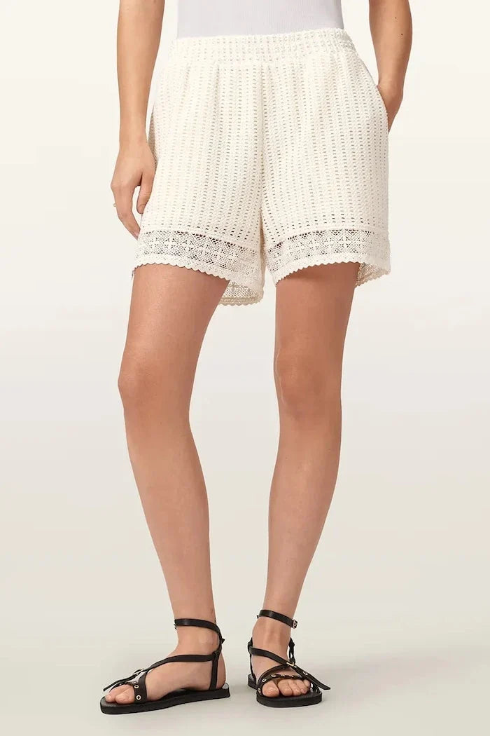 AllSaints shorts cortos de algodón para mujer MANZANA