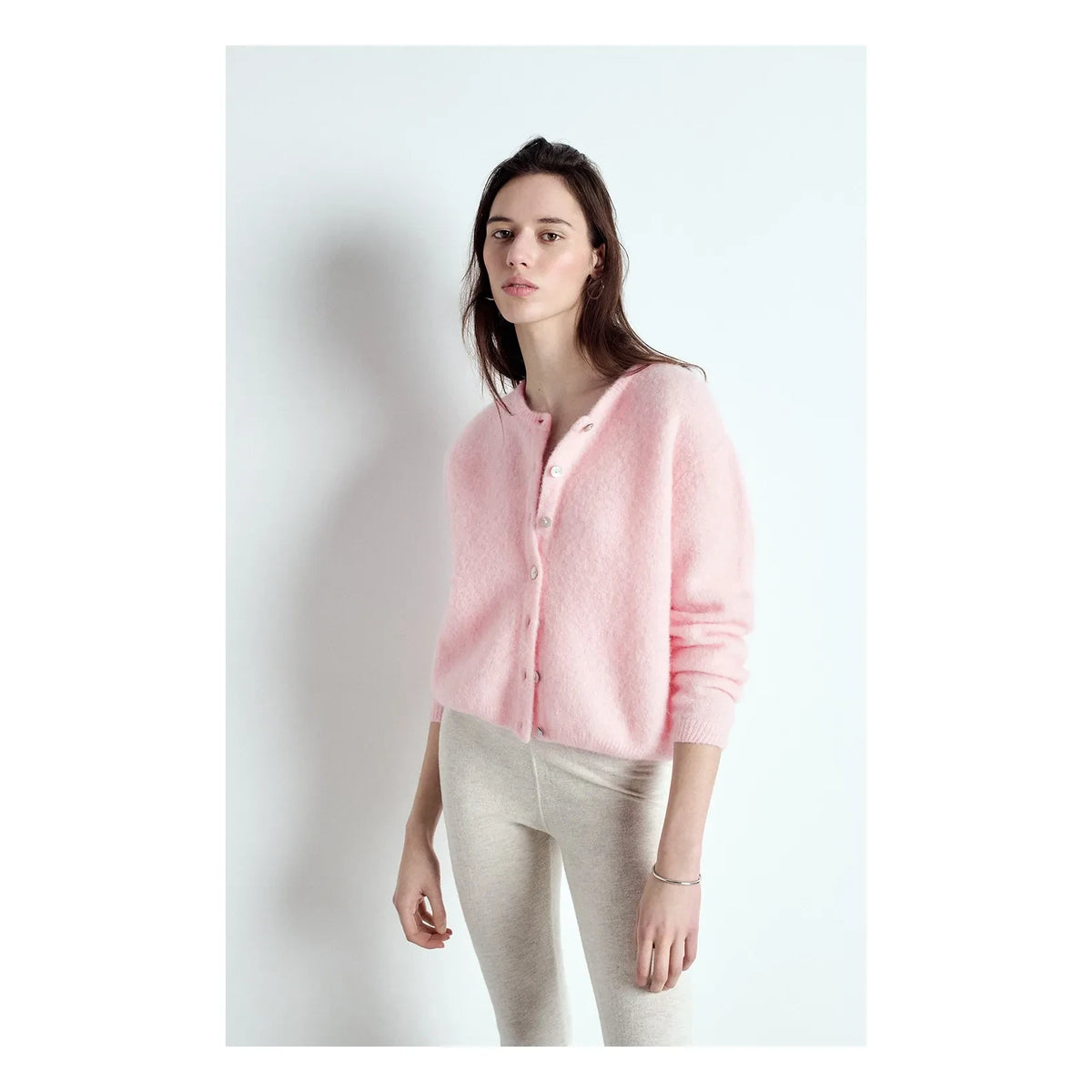 American Vintage - Cárdigan de Alpaca Vitow | Rosa chicle