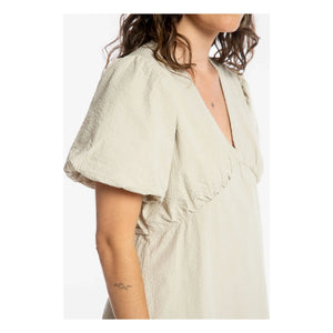 Matona - Vestido de algodón orgánico de largo medio | Arena