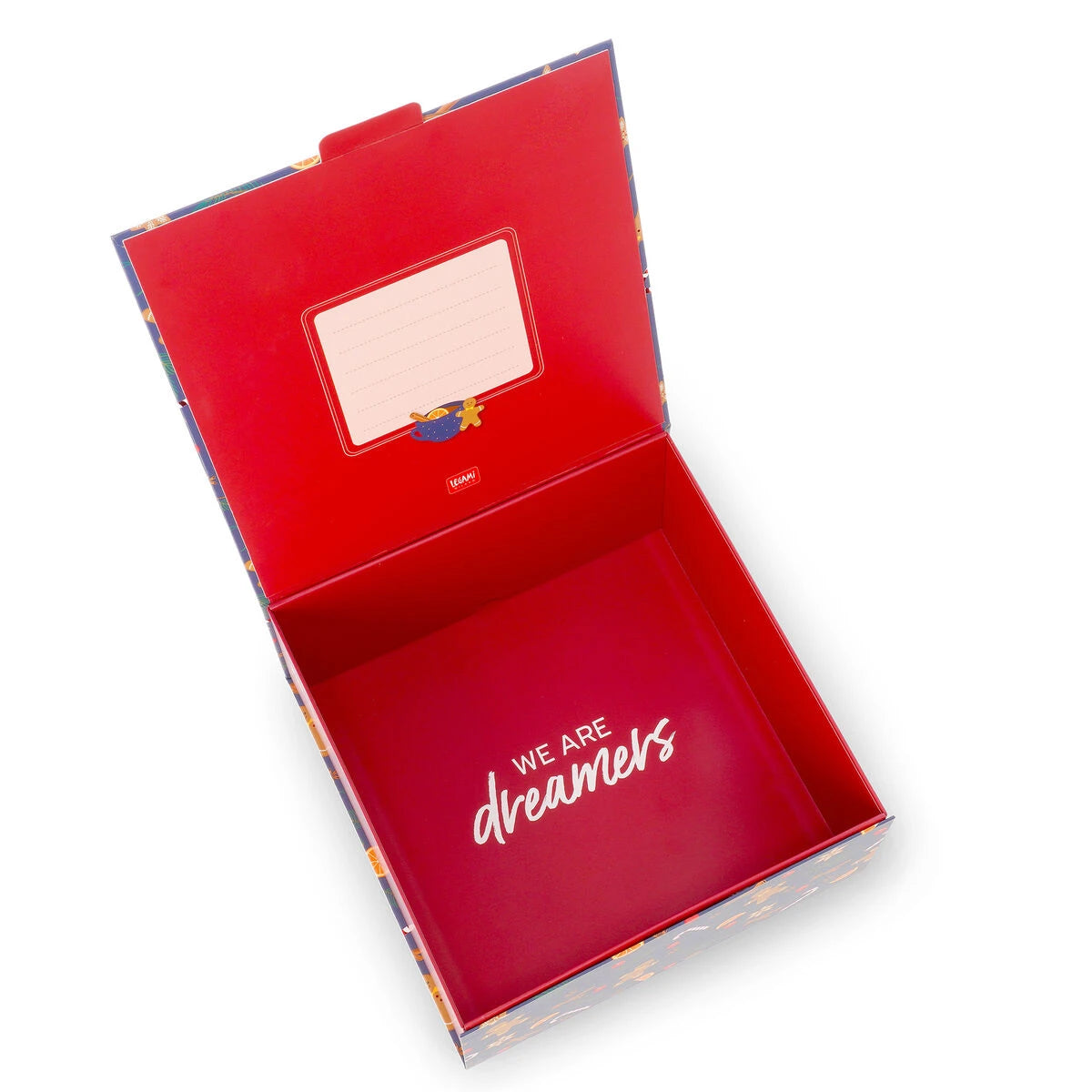 Legami - Caja de regalo de Navidad mediana - Jengibre - Caja de venta