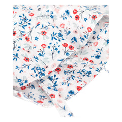 Petit Bateau - Sombrero de popelín de algodón orgánico con estampado floral | Crudo