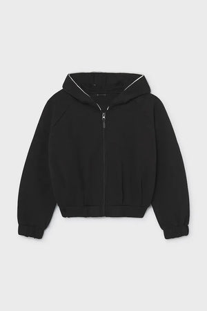 Sudadera Mayoral con cremallera, capucha y algodón para niños