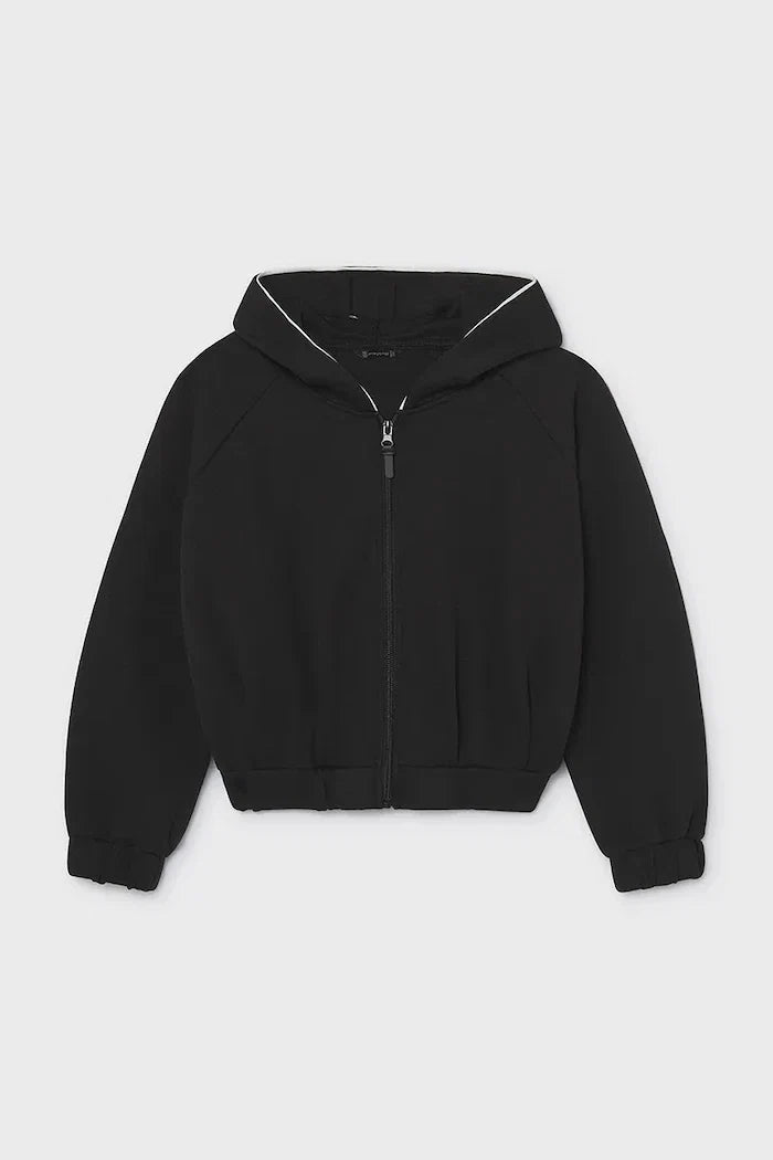 Sudadera Mayoral con cremallera, capucha y algodón para niños