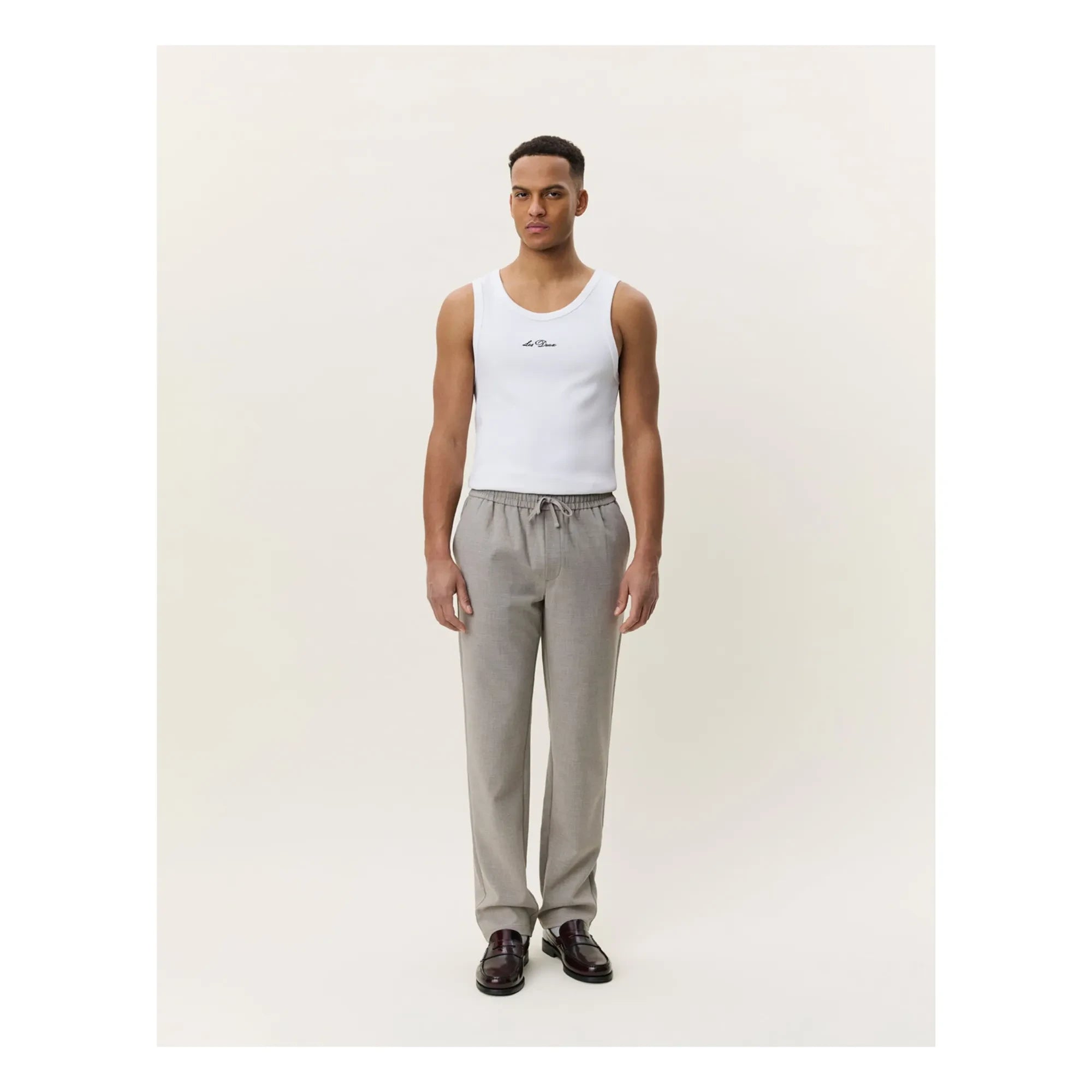 Les Deux - Pantalón mini a cuadros | Beige oscuro