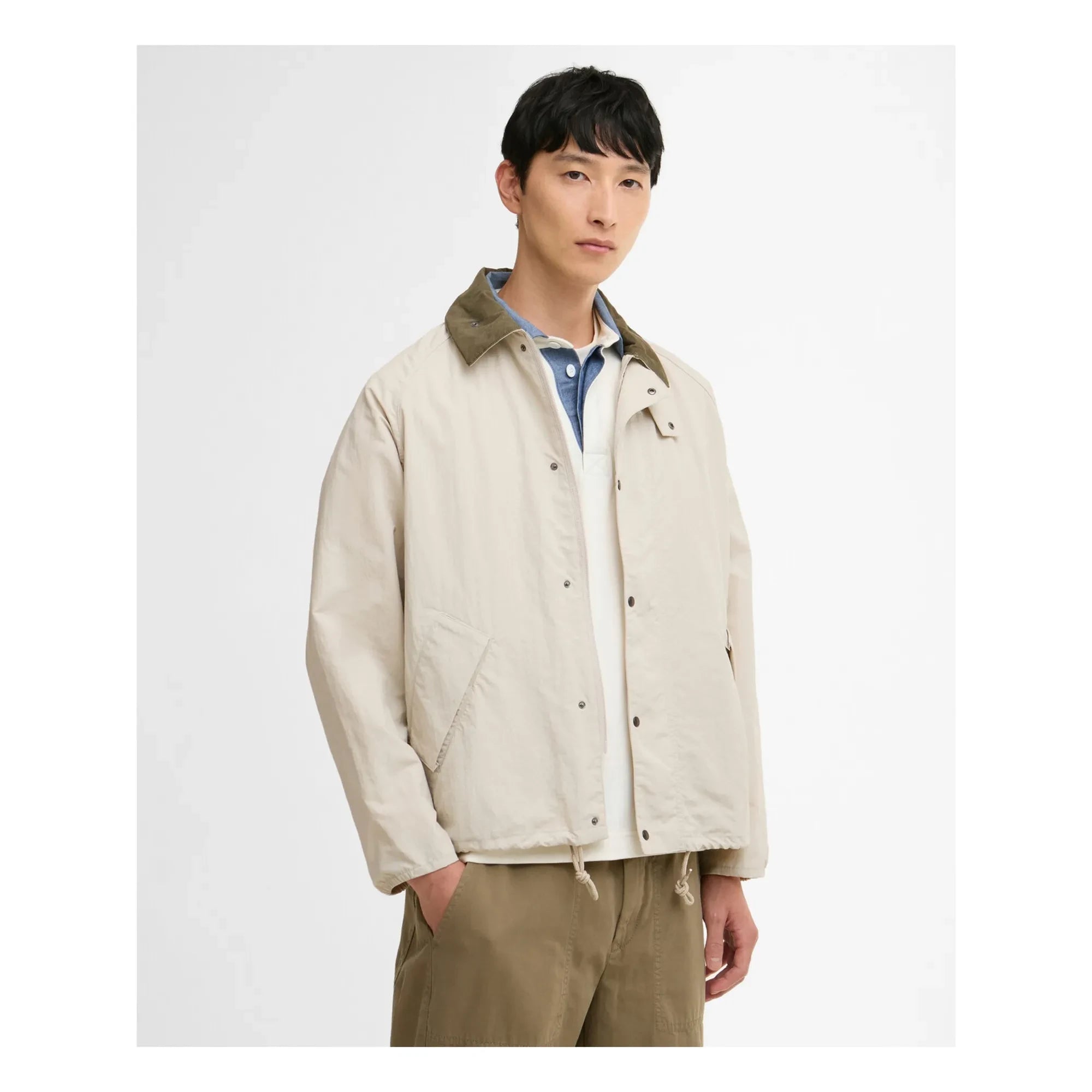 Barbour - Chaqueta Informal Casual de Nylon | Beige