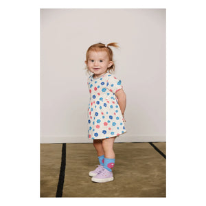 Mini Rodini - Set de 2 pares de calcetines de algodón orgánico a rayas | Rosa