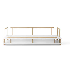 Oliver Furniture - Meşe kamp banklı yatak