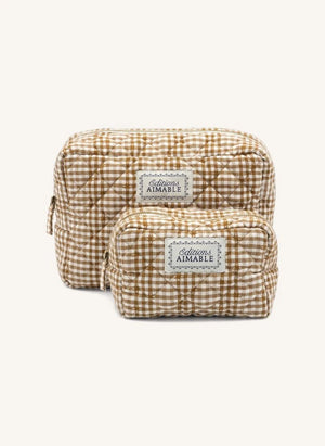 Editions Aimable - Bolsa de cosméticos Toscana | Noisette Vichy Algodón