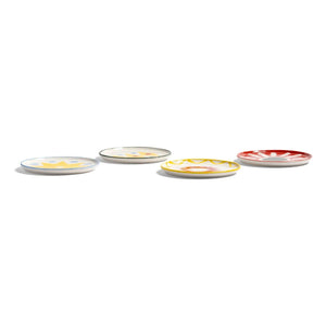 &Klevering - Platos de porcelana Festivo - Juego de 4