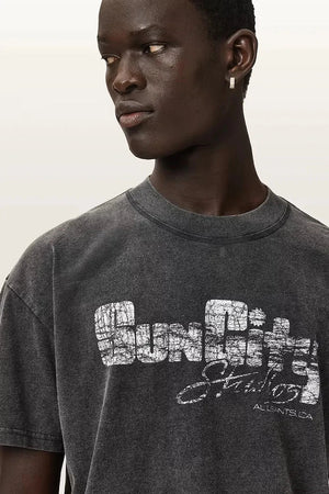 Camiseta básica de algodón para hombre AllSaints SUN