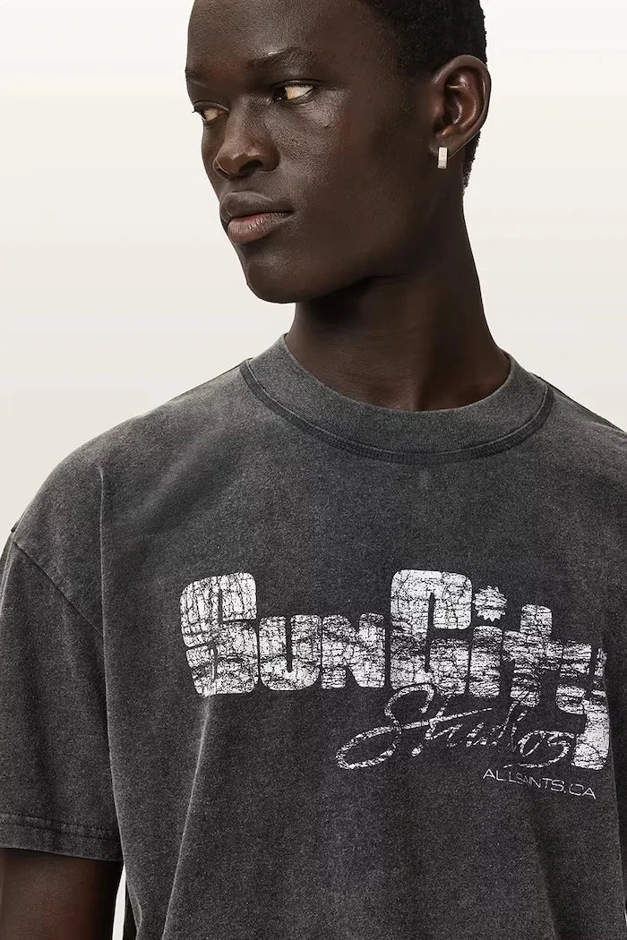Camiseta básica de algodón para hombre AllSaints SUN