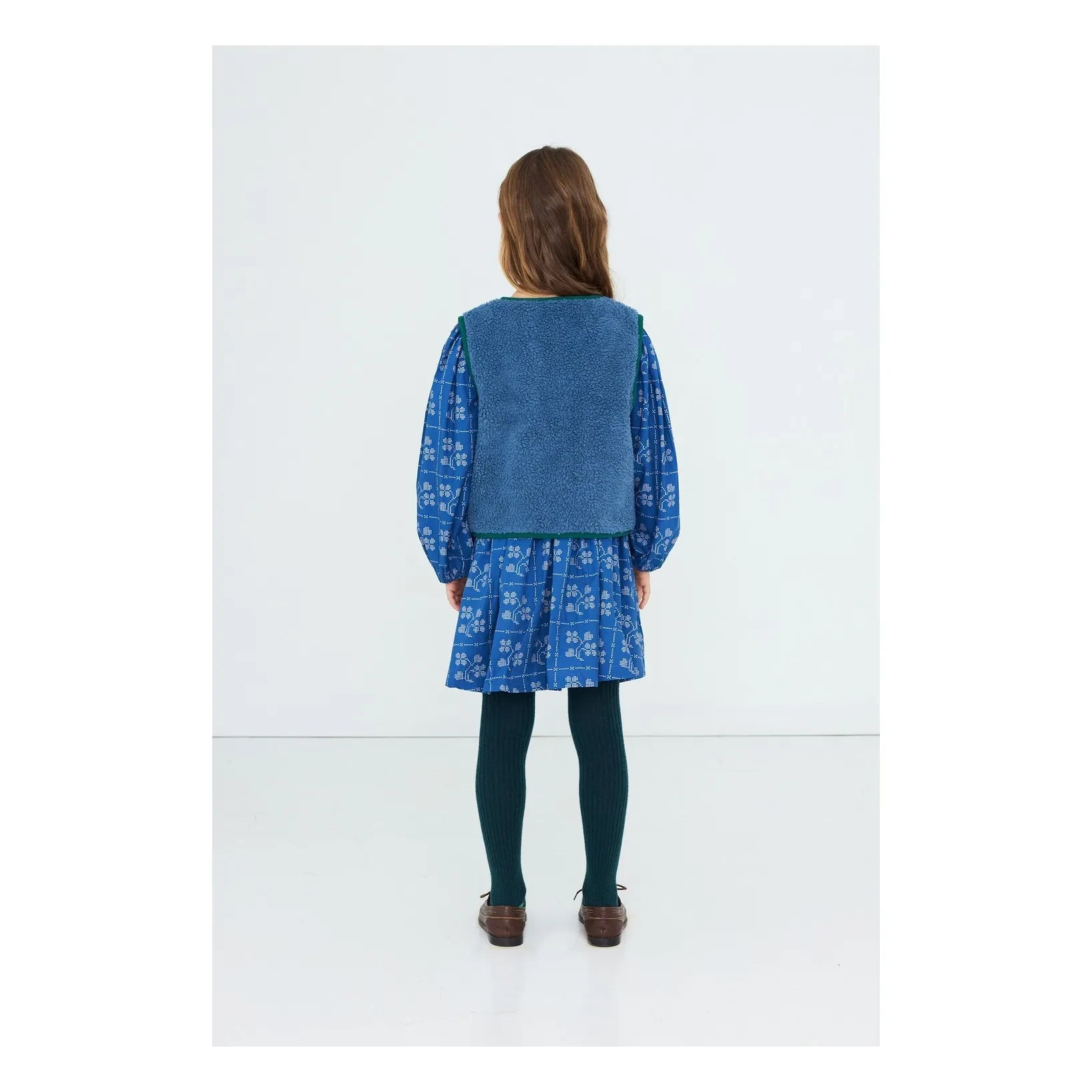 Tinycottons - Chaqueta sin mangas estilo sherpa Oies | Azul