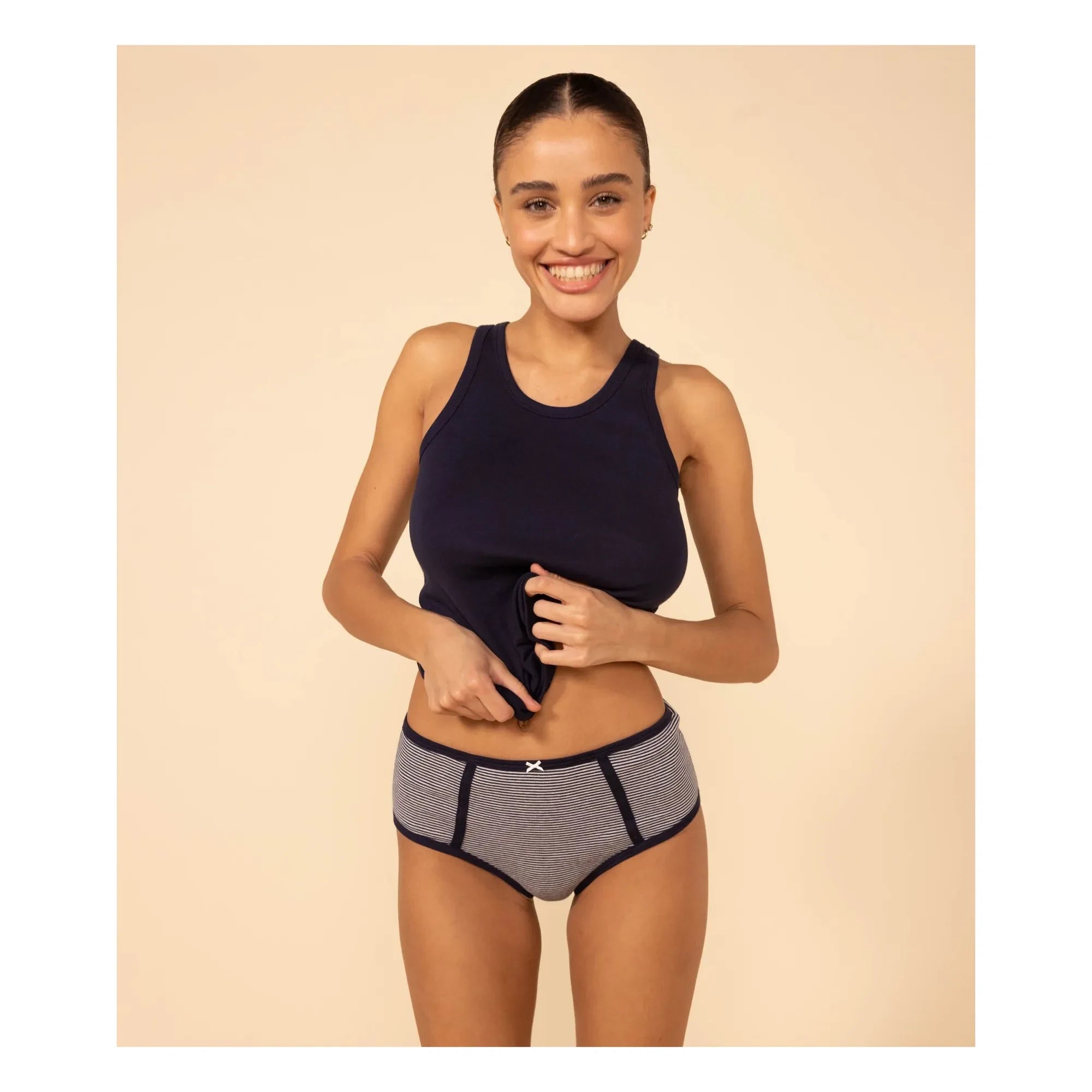 Petit Bateau - Lote de 2 faldas pantalón con volantes - Colección Mujer | Blanco
