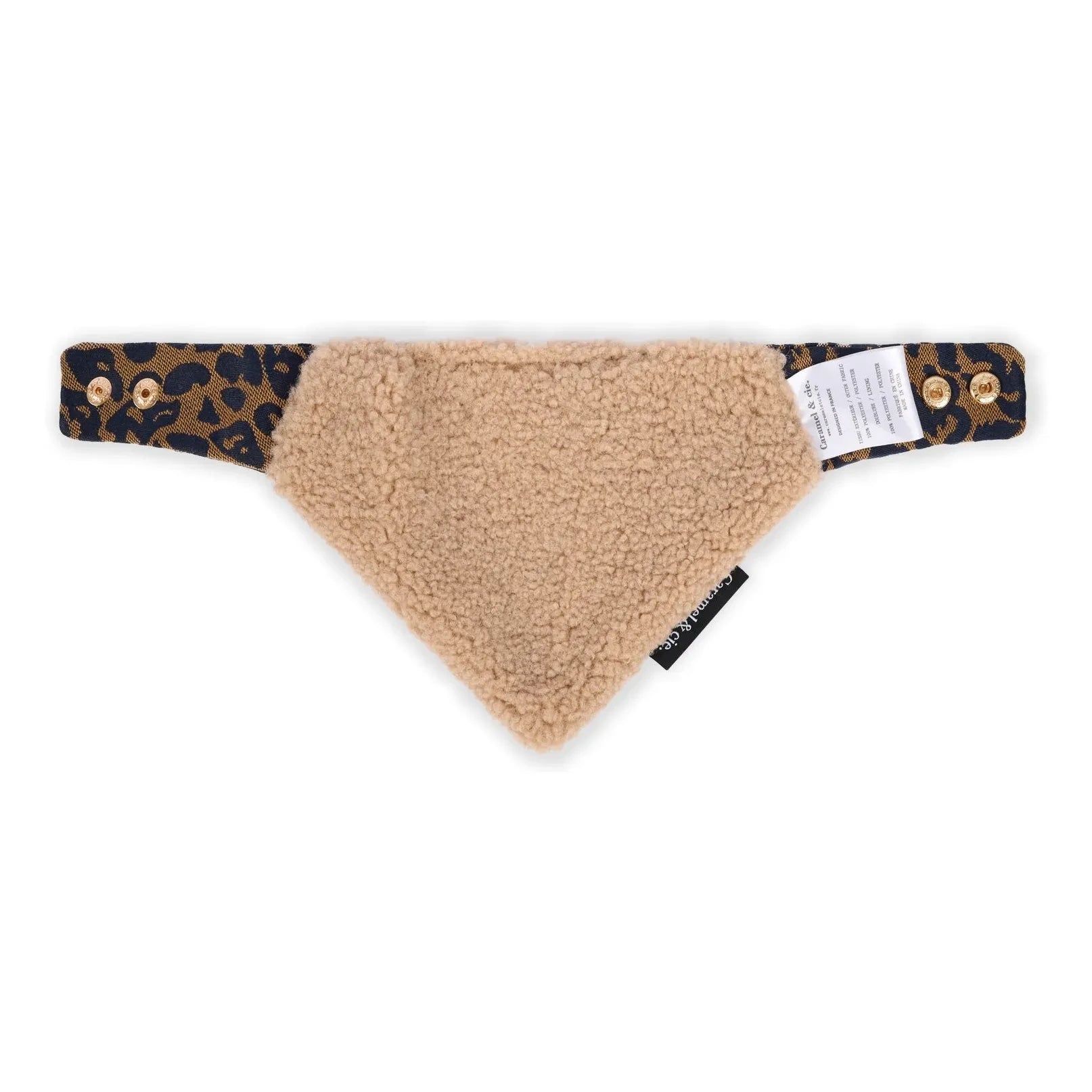 Caramel & Cie - Bandana de perro leopardo | Marrón