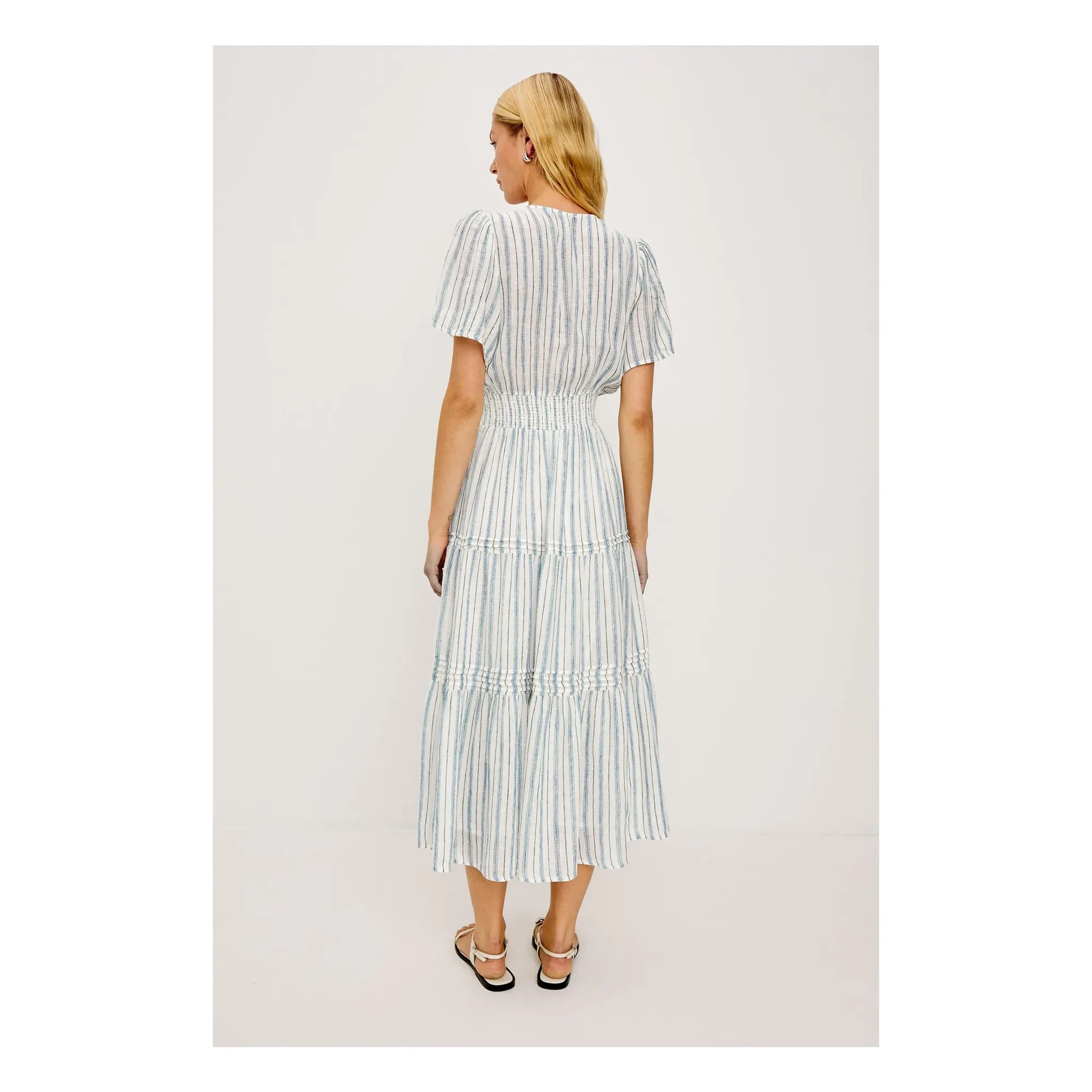Rails - Vestido a rayas Cannes | Azul claro