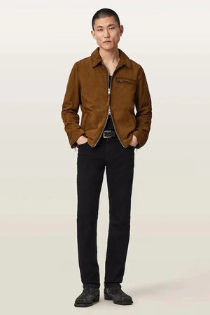 AllSaints ASHWOOD Chaqueta de entretiempo de ante para hombre