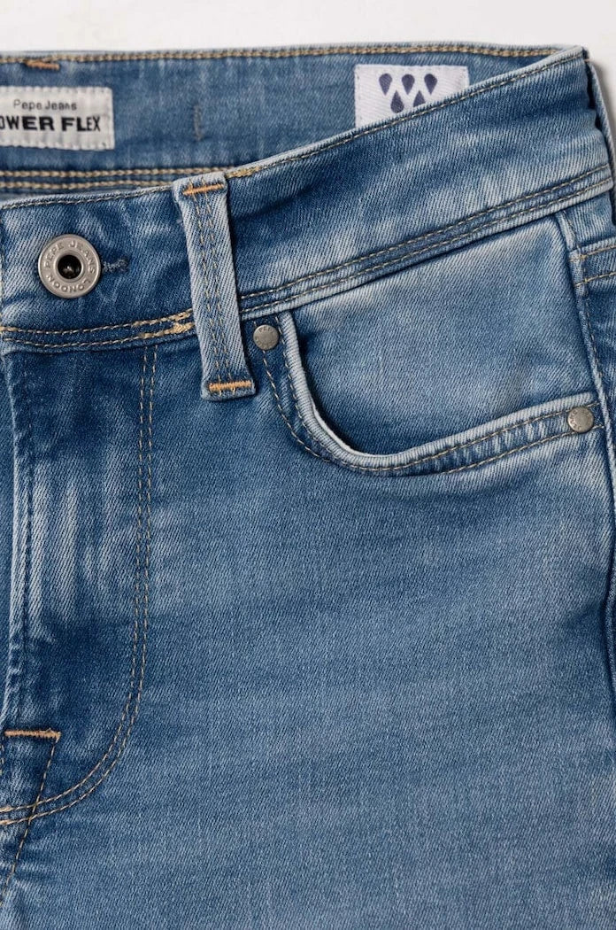 Pantalones vaqueros ajustados de tiro alto Pepe Jeans para niña