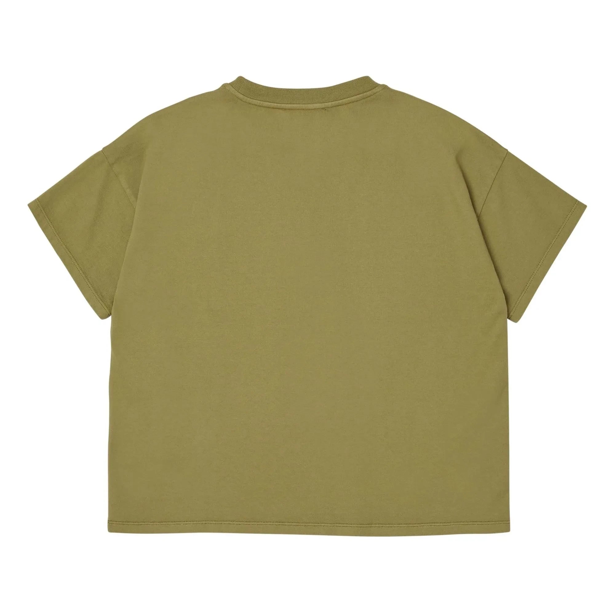 Main Story - Camiseta de algodón orgánico oversize | Verde oliva
