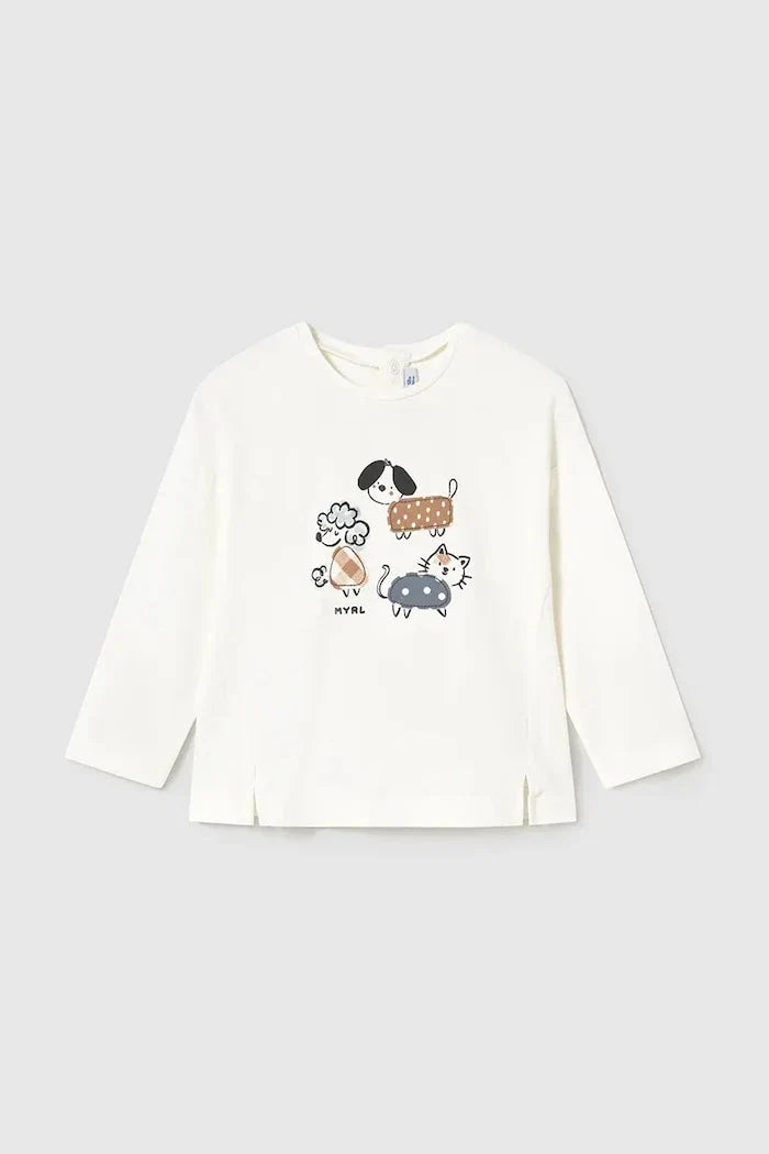 Blusa de manga larga para niños Mayoral