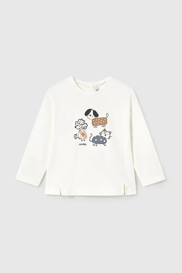 Blusa de manga larga para niños Mayoral