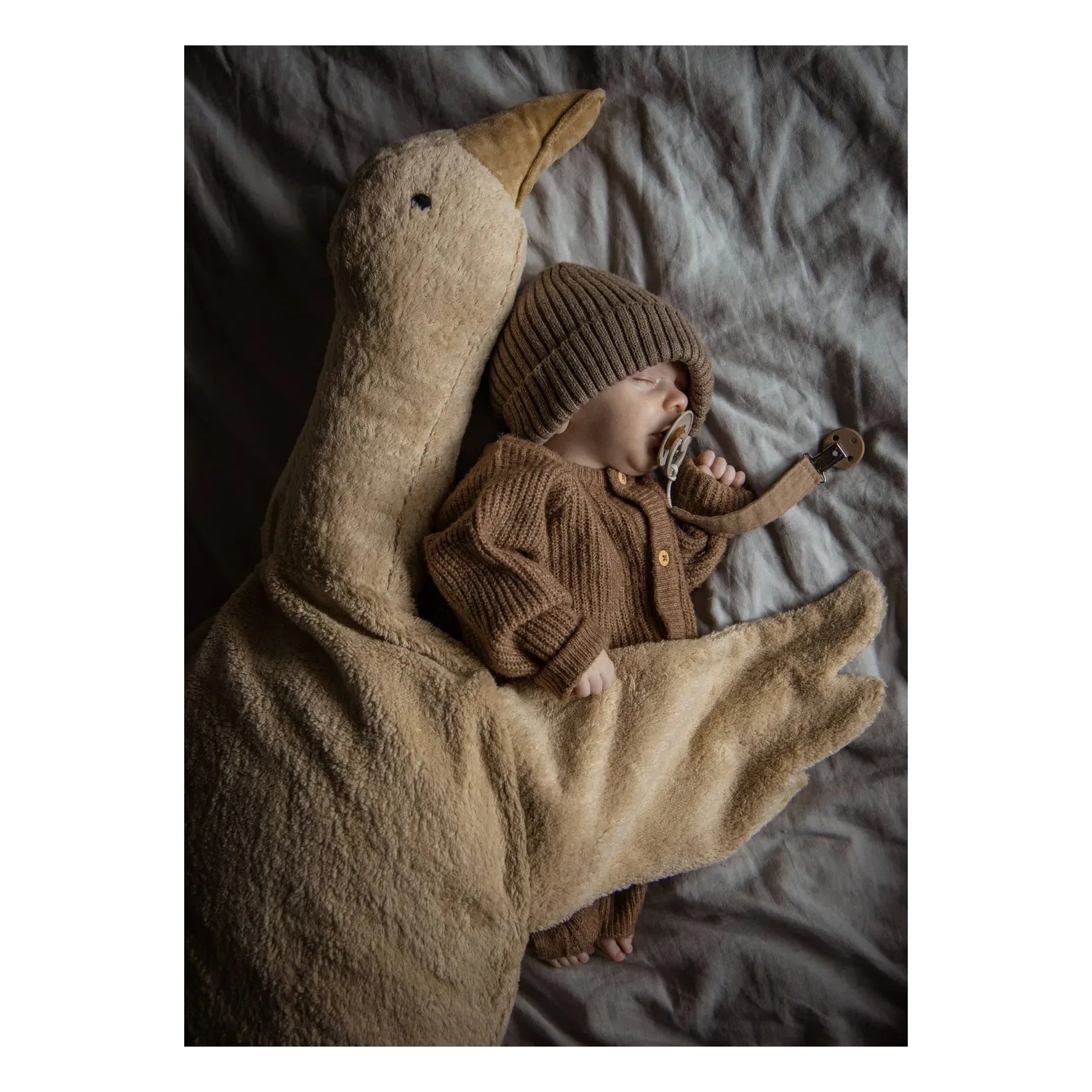 Senger Naturwelt - Ganso de peluche grande | Beige