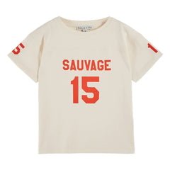 Emile et Ida - Camiseta de algodón orgánico Number | Crudo