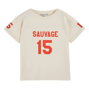 Emile et Ida - Camiseta de algodón orgánico Number | Crudo