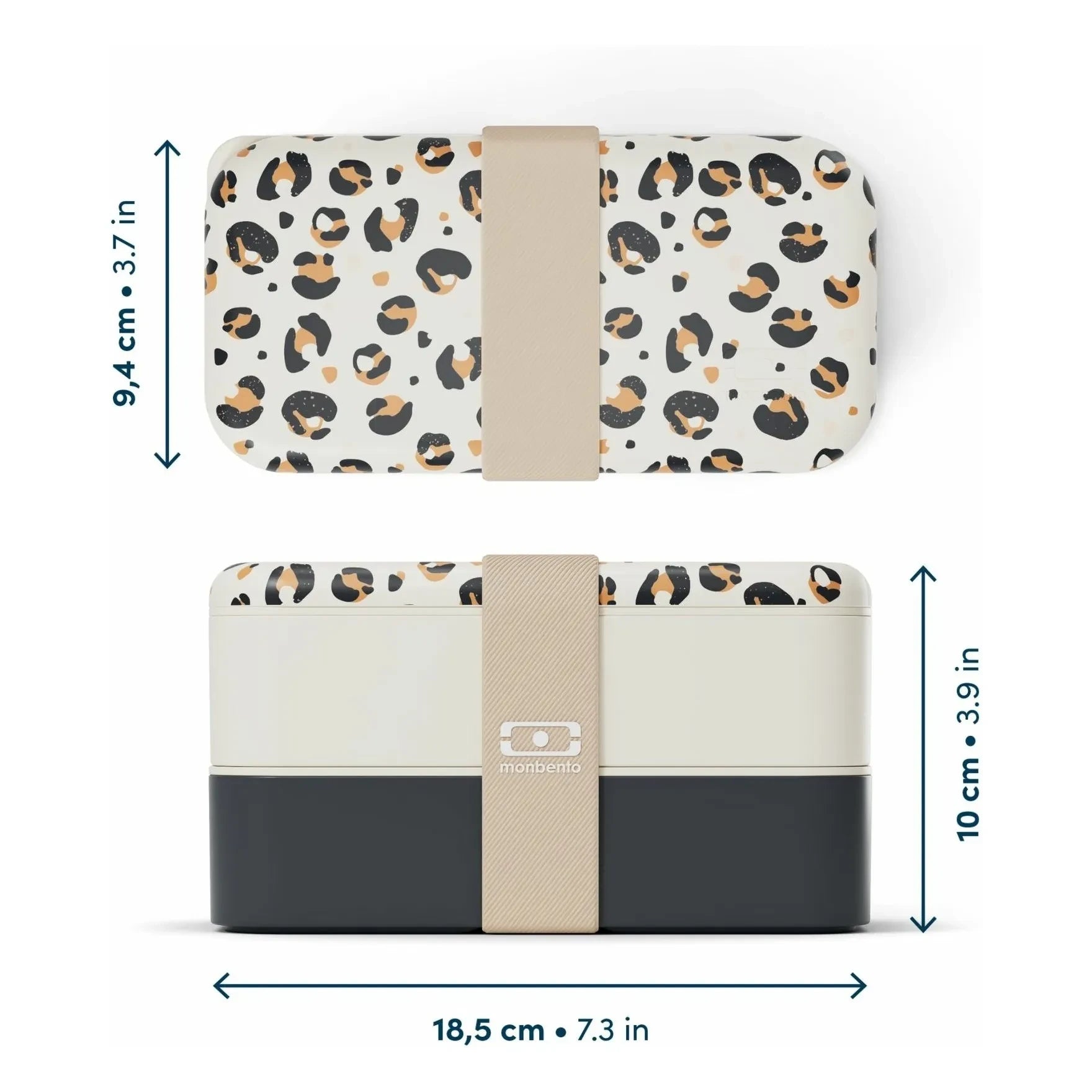 Monbento - Fiambrera Original de 2 Compartimentos | Leopardo