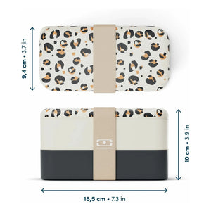 Monbento - Fiambrera Original de 2 Compartimentos | Leopardo
